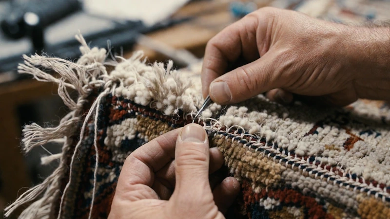 Επισκευή κροσσιών & ρέλιων χαλιών Περιστέρι